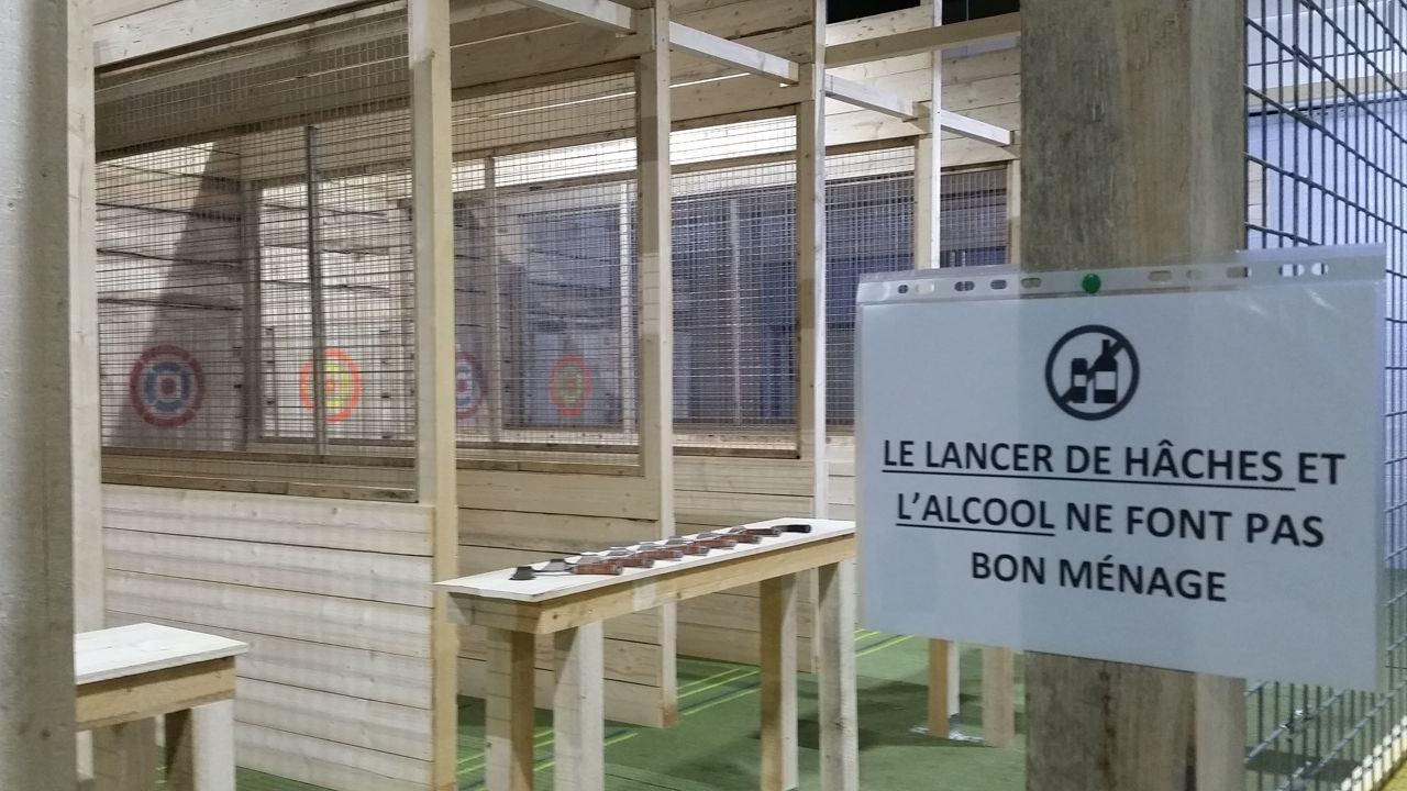 Lancer de hache à Lille chez Team Square